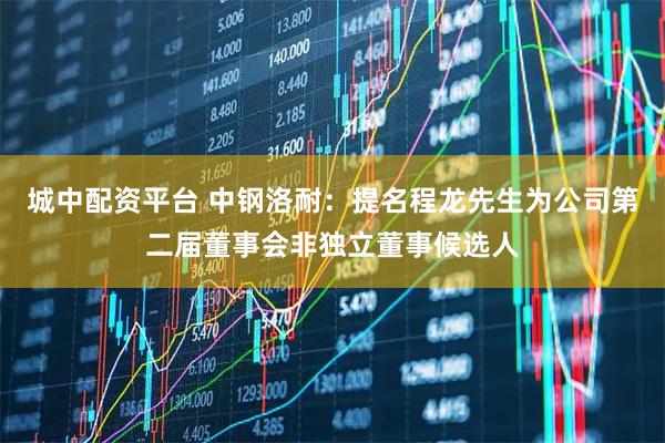 城中配资平台 中钢洛耐：提名程龙先生为公司第二届董事会非独立董事候选人