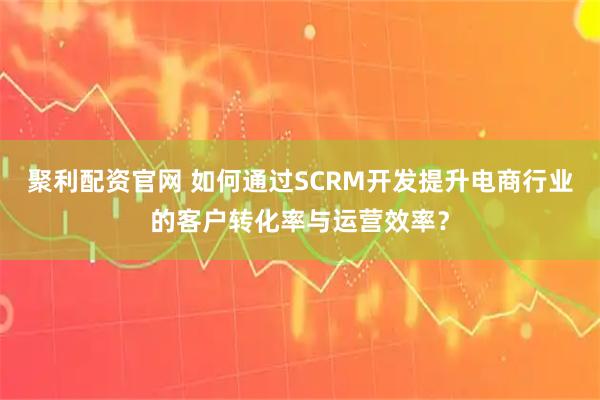 聚利配资官网 如何通过SCRM开发提升电商行业的客户转化率与运营效率？